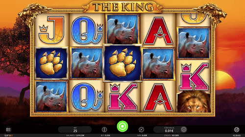 the king slot rating 